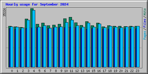 Hourly usage for September 2024